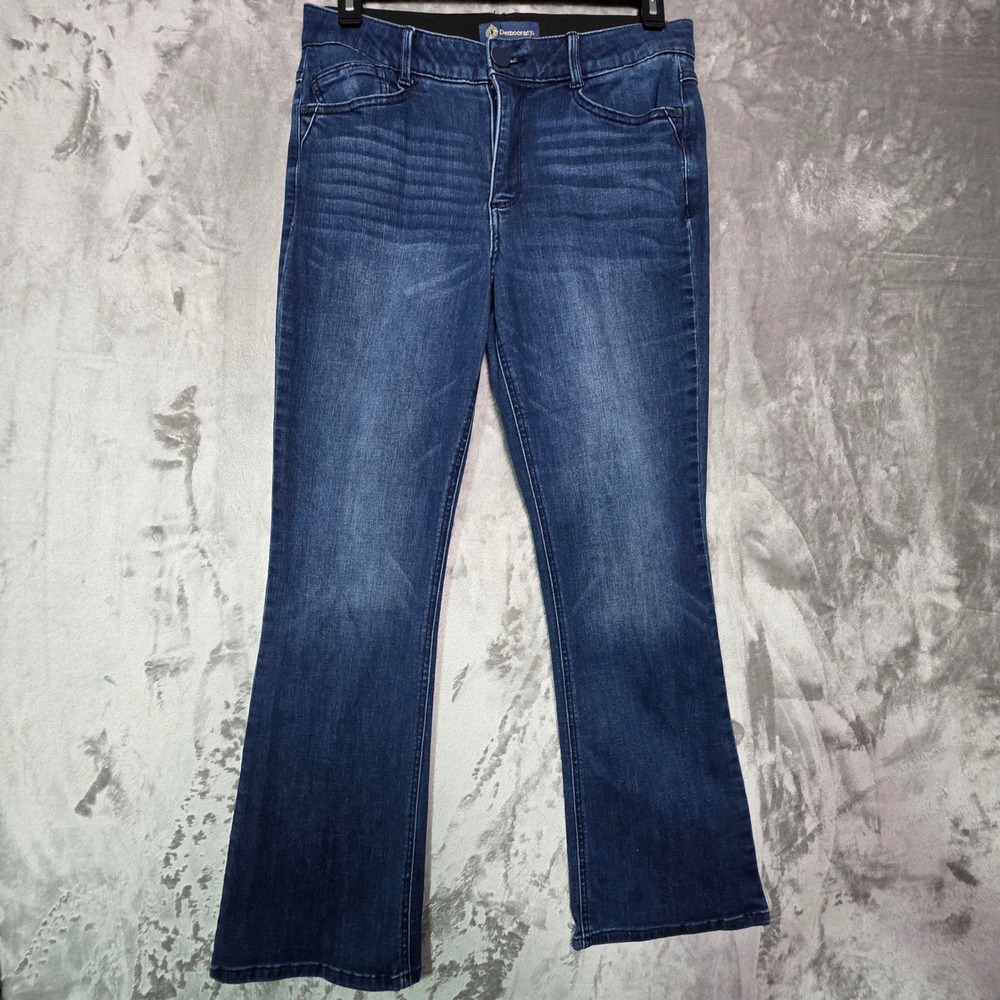 Democracy Absolution Bootcut Jeans Dark Wash Stretch Denim Size 12 B12216WAY